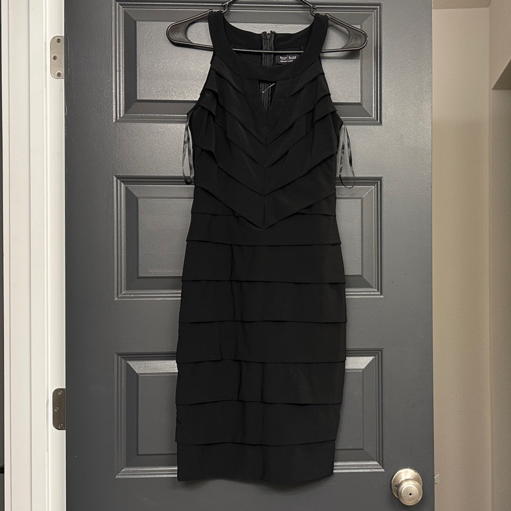 White House Black Market Black Midi Dress